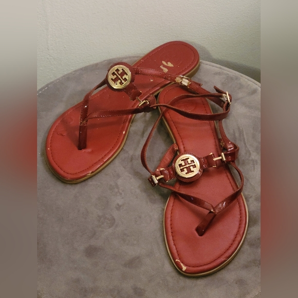Tory Burch Ali Thong sandal Red size 9.5 - Picture 6 of 10